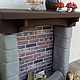 Stone fireplace for Dollhouse Accessories for Dollhouse miniatures. Doll furniture. MiniDom (Irina). My Livemaster. Фото №4