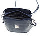  Leather handbag women's blue Odette Mod. C42-961. Crossbody bag. Natalia Kalinovskaya. My Livemaster. Фото №4