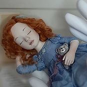 Интерьерная кукла: Авторская кукла из флюмо Ангел Ангелёнушка Любовь