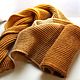Шарф вязаный унисекс "Солнышко". Шарфы. Вязаный текстиль (knitted textiles). Ярмарка Мастеров.  Фото №6