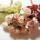 Роза бумажная, диаметр 15 мм, Цветы искусственные, Москва,  Фото №1