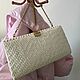 Винтаж: Сумка клатч винтажная Lancel соломка белая. Сумки винтажные. Винтажный ветер / vintage_wind. Ярмарка Мастеров.  Фото №9
