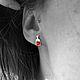 Серьги пусеты «Бутылка и бокал вина». Серьги-пусеты. VERESK Jewels. Интернет-магазин Ярмарка Мастеров.  Фото №2