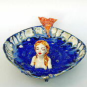 Посуда handmade. Livemaster - original item The little mermaid. Vase,candy bowl,fruit bowl.. Handmade.