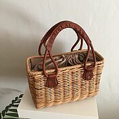 Сумки и аксессуары handmade. Livemaster - original item Women`s woven bag,handmade, classic basket bag. Handmade.
