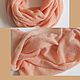  снуд вязаный в два оборота из кид-мохера персиковый снуд. Снуды. Headband. Ярмарка Мастеров.  Фото №4