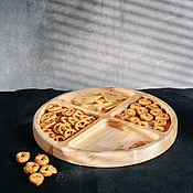 Посуда handmade. Livemaster - original item Cedar wooden menagerie for serving dishes and snacks 300 mm. MG27. Handmade.