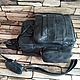 Order Men's backpack: Backpacks: Men's leather backpack CONSTANTINE PLUS black. Tais-bags. Livemaster. . Men\\\'s backpack Фото №3