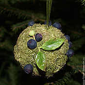Сувениры и подарки handmade. Livemaster - original item Decoration Christmas ball on Christmas tree "Blueberry". Handmade.