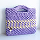 Stylish knitted bag ' Lilac Melody'. Classic Bag. NefritFlower. Online shopping on My Livemaster.  Фото №2
