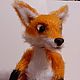 Fox knitted frame toy, Stuffed Toys, Arkhangelsk,  Фото №1