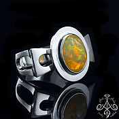 Украшения handmade. Livemaster - original item Silver ring with Ethiopian opal Grace. Handmade.