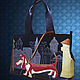 Leather bag 'Red Dachshund' 3 Department, Classic Bag, Belgorod,  Фото №1