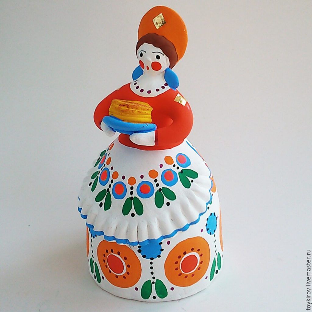 Дымковская игрушка барыня | Купить в интернет-магазине Ай, Матрешки в Москве