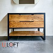Для дома и интерьера handmade. Livemaster - original item Cabinet under the sink under the stone countertop made of solid elm. Handmade.