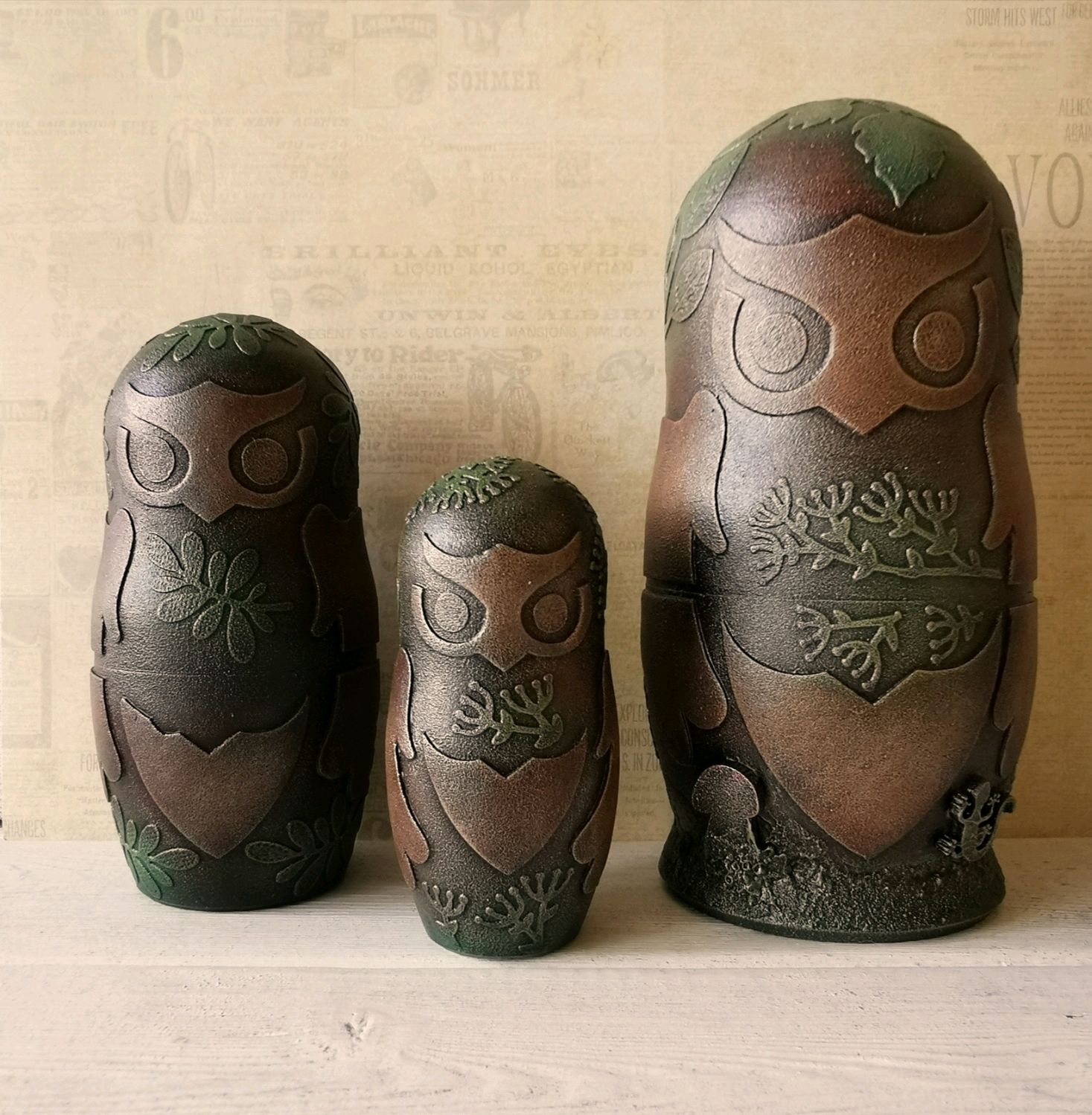 Матрёшки лесные совы большие Оригинальный подарок matreshka doll owl купить  в интернет-магазине Ярмарка Мастеров по цене 2490 ₽ – LTSTIRU | Матрешки,  ...