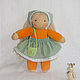 Doll in sewn overalls 31 cm, Waldorf Dolls & Animals, Moscow,  Фото №1