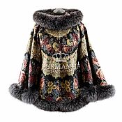 Одежда handmade. Livemaster - original item A half-coat of Pavlovsky Posad shawls 