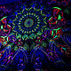 Wall decor Blacklight tapestry "Cosmic Monks". Ritual attributes. anahart. Online shopping on My Livemaster.  Фото №2