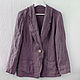 Jacket with open edges made of softened linen. Jackets. etnoart. Online shopping on My Livemaster.  Фото №2