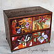 Mini chest of drawers Orchids, Mini Dressers, Moscow,  Фото №1