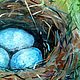 Order Painting nest 'Robin's Egg'. Lana Zaitceva. Livemaster. . Pictures Фото №3