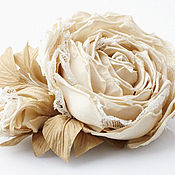 Свадебная вуалетка с шелковыми розами