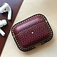 Чехол для наушников AirPods Pro из натуральной кожи, Чехол, Москва,  Фото №1