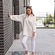 White Shirt in men's style size oversize linen with embroidery. Blouses. NATALINI. My Livemaster. Фото №14