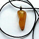 Amber pendant 'A drop of honey'. Pendants. Bone and Stone, Runes and Amulets. My Livemaster. Фото №6