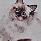 Заказать Акварельный кот. Анна. Ярмарка Мастеров. . Картины Фото №3