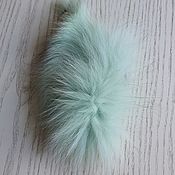 Материалы для творчества handmade. Livemaster - original item Finnish Arctic Fox patch light green powdery/natural fur. Handmade.