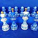 Chess made of wood,'Gzhel patterns', hand-painted. Chess. Anna Fekolkina chess-souvenirs. My Livemaster. Фото №5