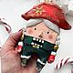Елочная игрушка «Щелкунчик изумрудный». Елочные игрушки. Zukerrka. Интернет-магазин Ярмарка Мастеров.  Фото №2