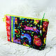 Cosmetic bag on a light green zipper New Year's Cats, Beauticians, St. Petersburg,  Фото №1
