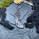Украшение кулон из латуни с лаковой миниатюрой снегири. Кулон. Украшения Потапова Наталья (ukrasheniya-vyshivka-latun). Интернет-магазин Ярмарка Мастеров.  Фото №2