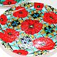 Order 'Poppies and lace' decorative plate on the wall. Art by Tanya Shest. Livemaster. . Decorative plates Фото №3