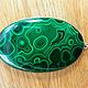 Order Malachite (large pendant in silver 80/51/7 mm) Kolwezi district,Congo. Stones of the World. Livemaster. . Cabochons Фото №3