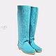 Order PIZZO - Latest Size 38EU - Summer Perforated Boots. Febe-handmade. Livemaster. . High Boots Фото №3