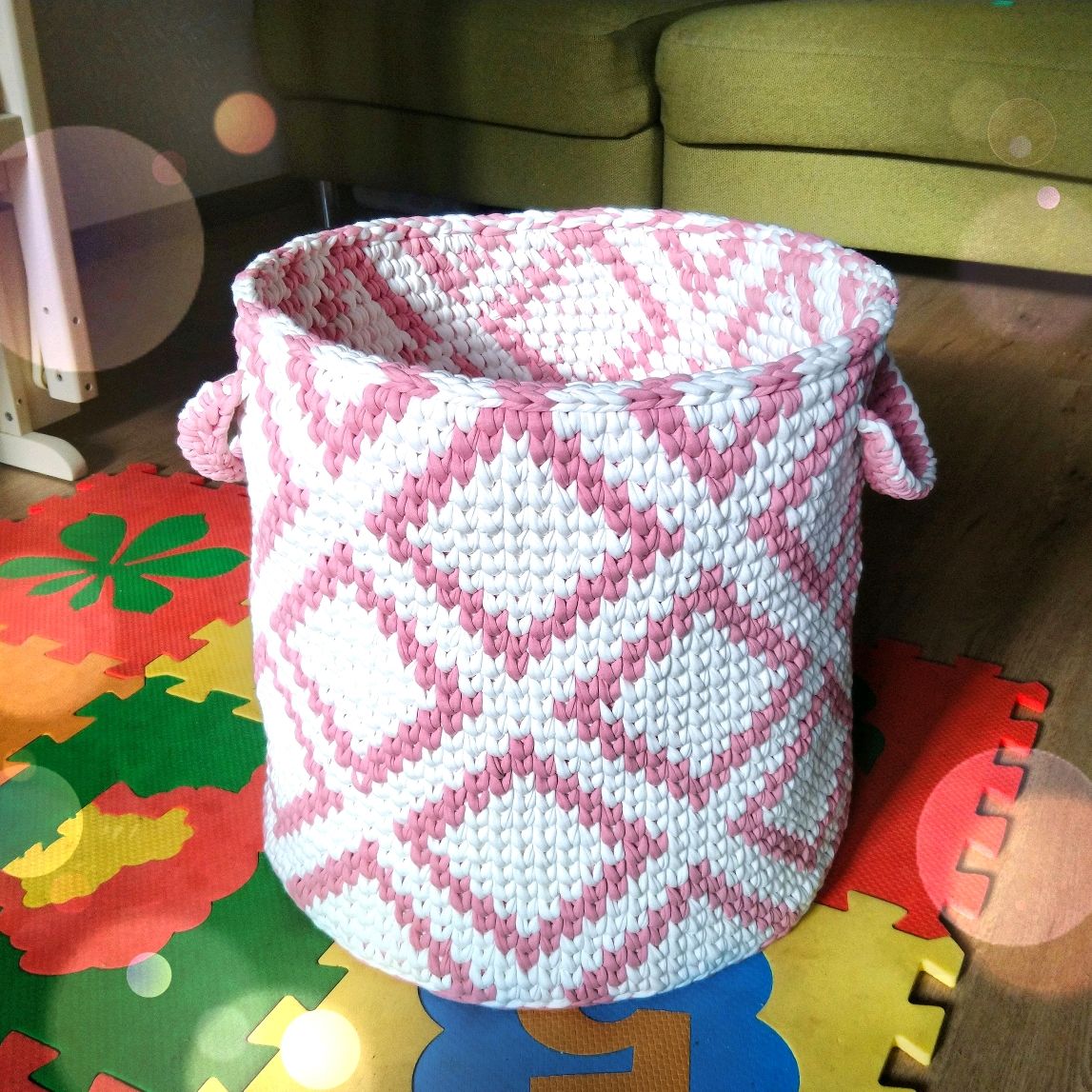 Корзина для детских игрушек купить в интернет-магазине Ярмарка Мастеров ...