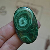 Материалы для творчества handmade. Livemaster - original item Malachite cabochon No. 49x30x5. Handmade.