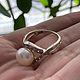 Винтаж: Серебряное кольцо с жемчугом. Кольца винтажные. Vintage.trinket. Ярмарка Мастеров.  Фото №4