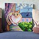 Painting with a red cat Ryzhinka. Pictures. Comfort-art (Comfort-art). Online shopping on My Livemaster.  Фото №2