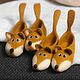Felted slippers for children foxes, chanterelles. Slippers. MURDASOVA OLGA Author's felt. Online shopping on My Livemaster.  Фото №2
