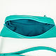 Waist bag leather turquoise. Waist Bag. uva. My Livemaster. Фото №6