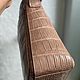 Сумка из мягкой дубленой крокодиловой кожи. Классическая сумка. Chic bags. Ярмарка Мастеров.  Фото №5