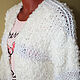 Белый кардиган Букле. Кардиганы. Knit by Heart - Вязаная одежда 富. Ярмарка Мастеров.  Фото №4