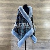 Аксессуары handmade. Livemaster - original item Exclusive stole with natural arctic fox fur width XXL. Handmade.