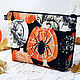 Cosmetic bag with zipper Autumn Patterns Spider on Pumpkin 3, Beauticians, St. Petersburg,  Фото №1