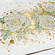Order White rose hips in gold, white roses in gold, watercolour to buy. Belasla. Livemaster. . Pictures Фото №3